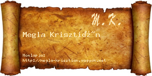 Megla Krisztián névjegykártya